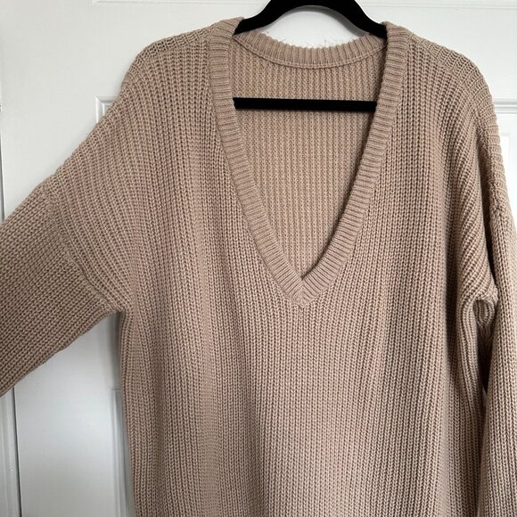 Lulu's Island Ferry Taupe Sweater - Picture 3 of 3